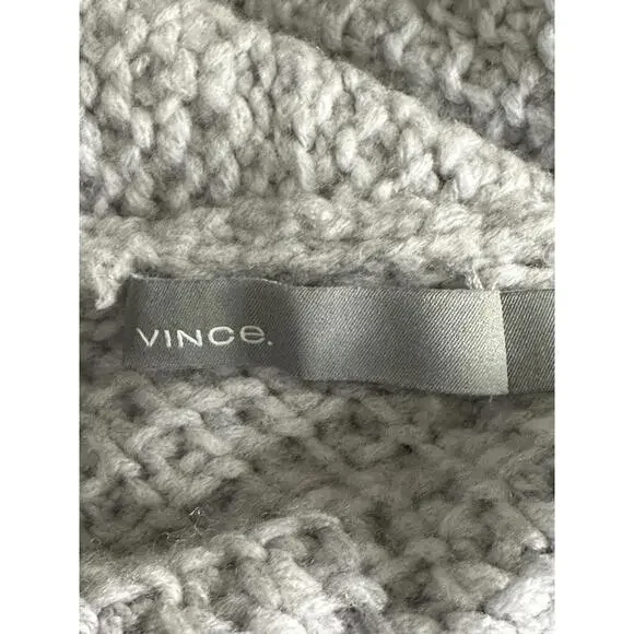 Vince lagenlook wool/cashmere grey chunky textured open cardigan sweater Size XS - Picture 4 of 7